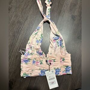 Zara Floral Halter Top